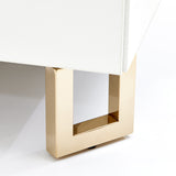 Palm Gate Cloud White Queen Platform Bed from Michael Amini - Luna Furniture