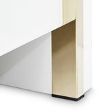 Palm Gate Cloud White Eastern King Platform Bed from Michael Amini - Luna Furniture