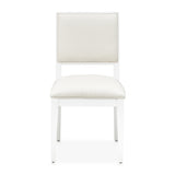 Palm Gate Cloud White Dining Side Chair from Michael Amini - Luna Furniture