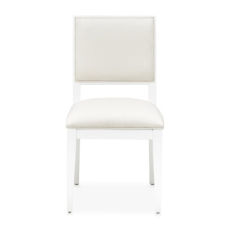 Palm Gate Cloud White Dining Side Chair from Michael Amini - Luna Furniture