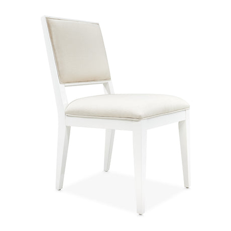Palm Gate Cloud White Dining Side Chair from Michael Amini - Luna Furniture
