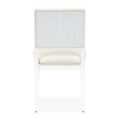 Palm Gate Cloud White Dining Side Chair from Michael Amini - Luna Furniture