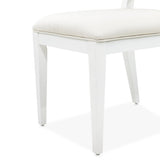 Palm Gate Cloud White Dining Side Chair from Michael Amini - Luna Furniture