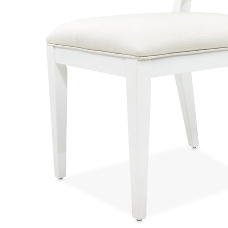 Palm Gate Cloud White Dining Side Chair from Michael Amini - Luna Furniture