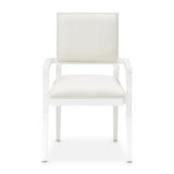 Palm Gate Cloud White Dining Arm Chair from Michael Amini - Luna Furniture