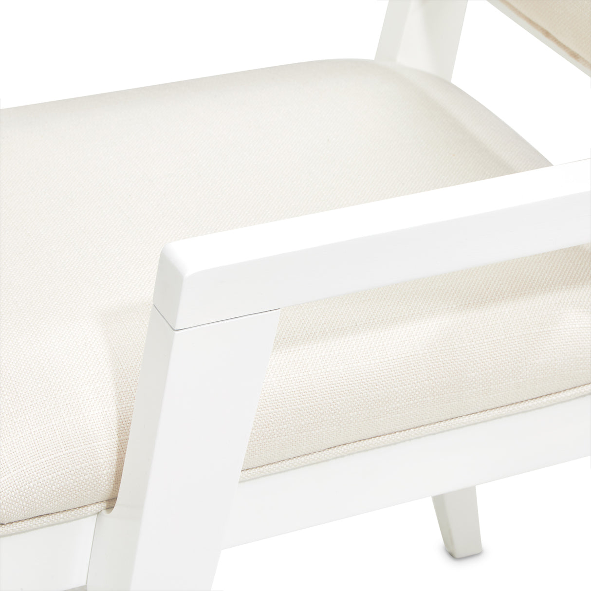 Palm Gate Cloud White Dining Arm Chair from Michael Amini - Luna Furniture