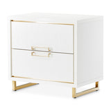 Palm Gate Cloud White Nightstand Cloud White from Michael Amini - Luna Furniture
