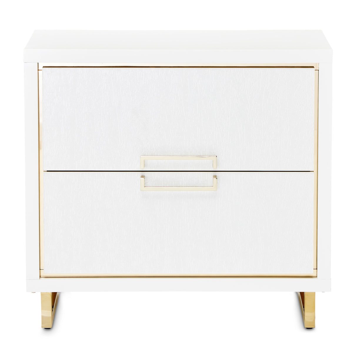 Palm Gate Cloud White Nightstand Cloud White from Michael Amini - Luna Furniture