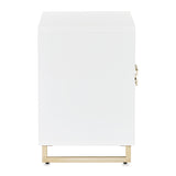 Palm Gate Cloud White Nightstand Cloud White from Michael Amini - Luna Furniture