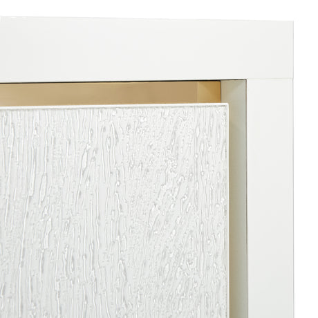 Palm Gate Cloud White Nightstand Cloud White from Michael Amini - Luna Furniture