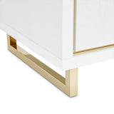 Palm Gate Cloud White Nightstand Cloud White from Michael Amini - Luna Furniture