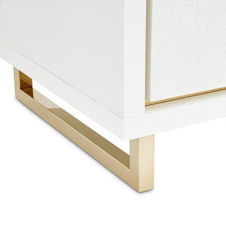 Palm Gate Cloud White Nightstand Cloud White from Michael Amini - Luna Furniture