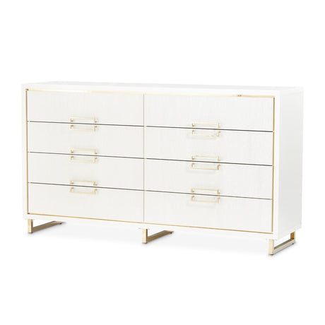Palm Gate Cloud White Dresser from Michael Amini - Luna Furniture