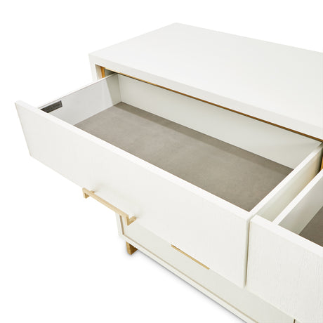 Palm Gate Cloud White Dresser from Michael Amini - Luna Furniture