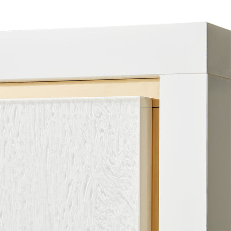 Palm Gate Cloud White Dresser from Michael Amini - Luna Furniture