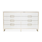 Palm Gate Cloud White Dresser from Michael Amini - Luna Furniture