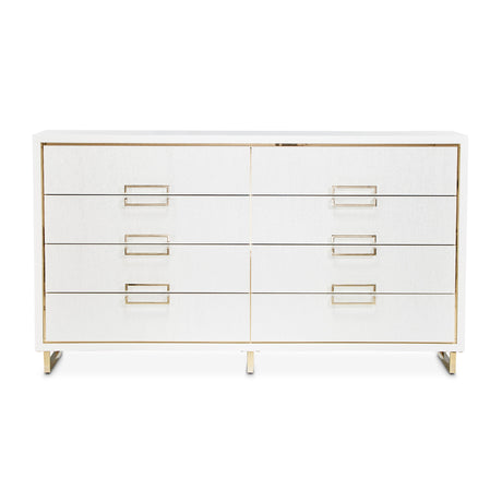 Palm Gate Cloud White Dresser from Michael Amini - Luna Furniture