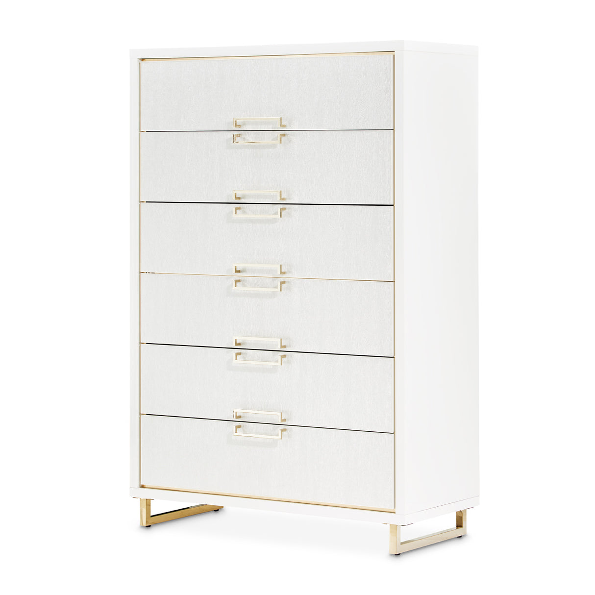 Palm Gate Cloud White Chest from Michael Amini - Luna Furniture