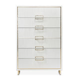 Palm Gate Cloud White Chest from Michael Amini - Luna Furniture