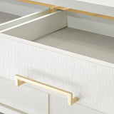 Palm Gate Cloud White Media Cabinet from Michael Amini - Luna Furniture