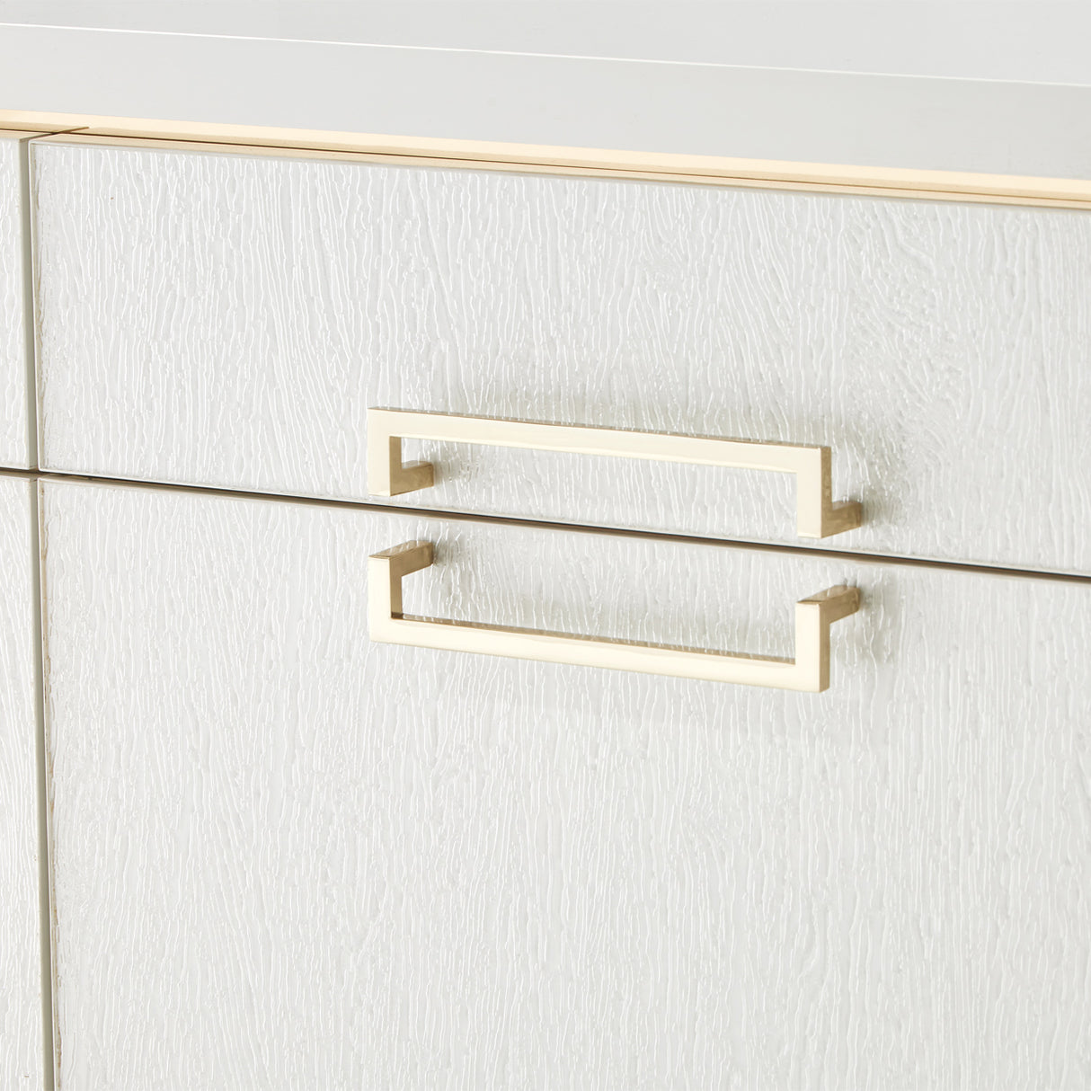 Palm Gate Cloud White Media Cabinet from Michael Amini - Luna Furniture
