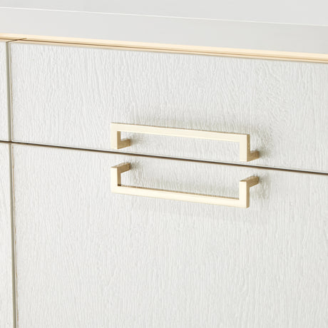 Palm Gate Cloud White Media Cabinet from Michael Amini - Luna Furniture