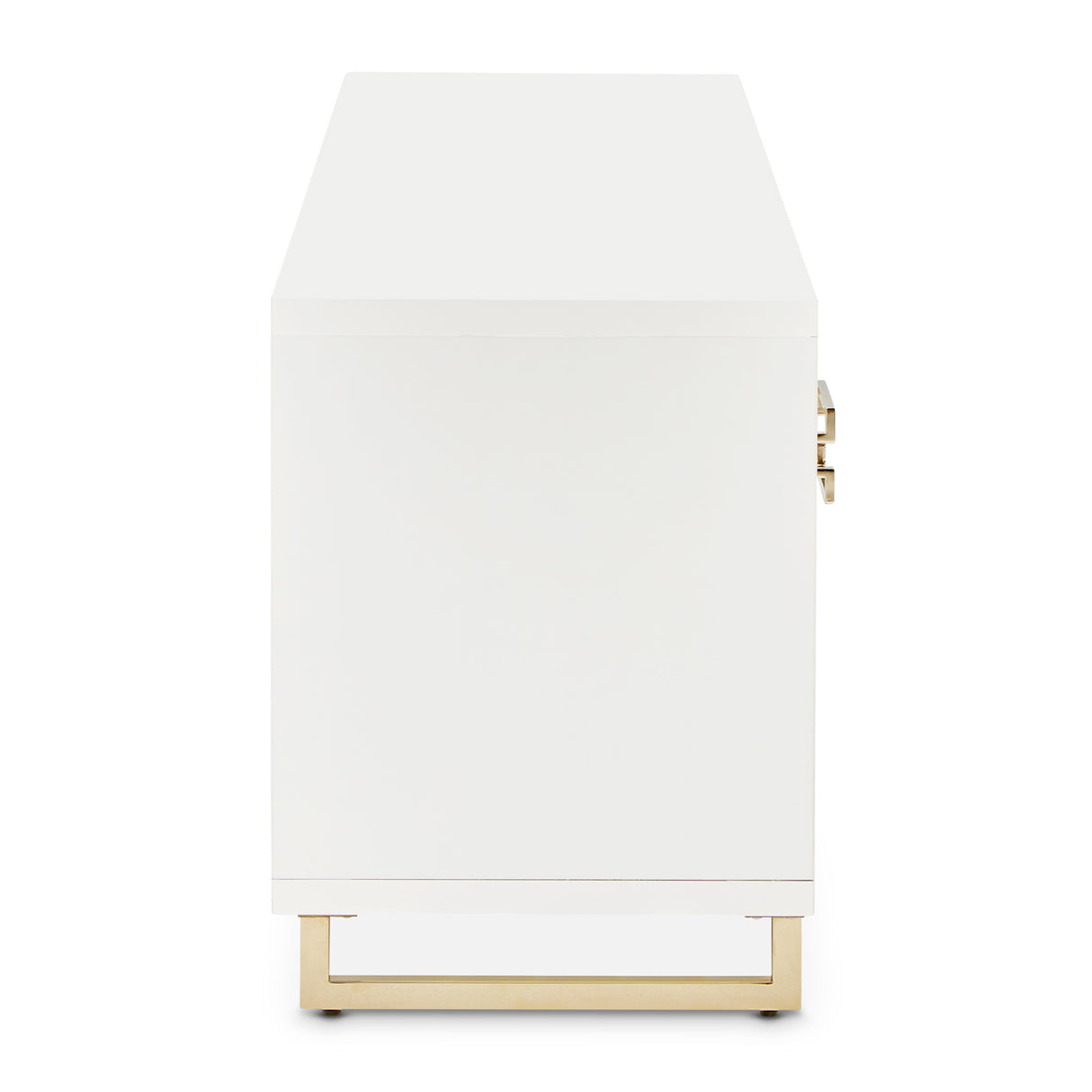 Palm Gate Cloud White Media Cabinet from Michael Amini - Luna Furniture