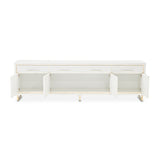 Palm Gate Cloud White Media Cabinet from Michael Amini - Luna Furniture
