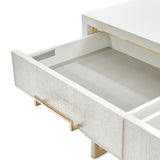 Palm Gate Cloud White Media Cabinet from Michael Amini - Luna Furniture