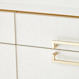 Palm Gate Cloud White Media Cabinet from Michael Amini - Luna Furniture