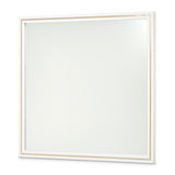 Palm Gate Cloud White Wall Mirror from Michael Amini - Luna Furniture