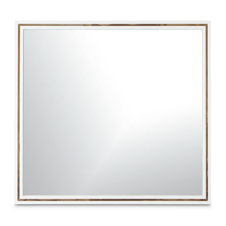 Palm Gate Cloud White Wall Mirror from Michael Amini - Luna Furniture
