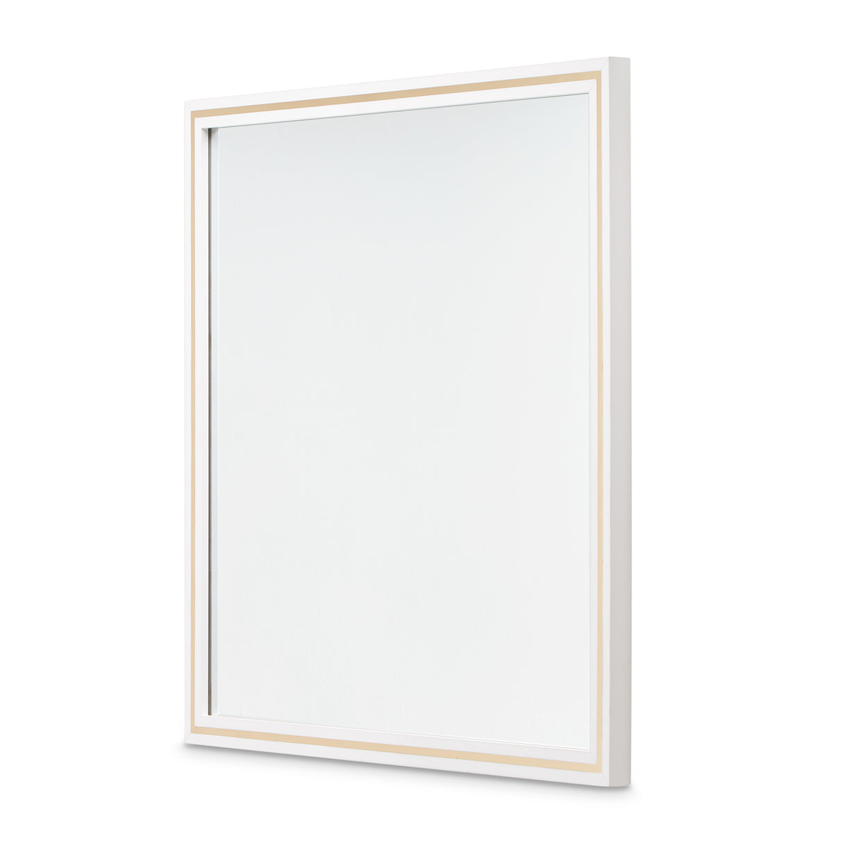 Palm Gate Cloud White Wall Mirror from Michael Amini - Luna Furniture
