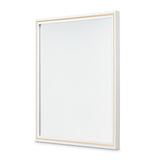 Palm Gate Cloud White Wall Mirror from Michael Amini - Luna Furniture