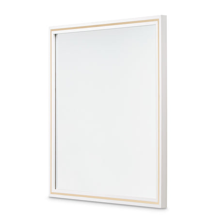 Palm Gate Cloud White Wall Mirror from Michael Amini - Luna Furniture