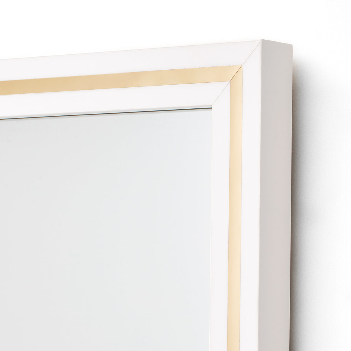 Palm Gate Cloud White Wall Mirror from Michael Amini - Luna Furniture