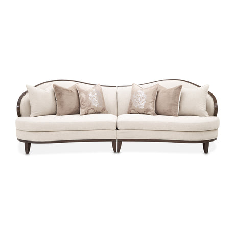 Camellia Field Pecan Warm Pecan Camellia Field 2 Piece Sofa Linen Warm Pecan from Michael Amini - Luna Furniture