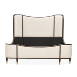 Camellia Field Pecan Warm Pecan Camellia Field Upholstered Queen Bed - Warm Pecan from Michael Amini - Luna Furniture