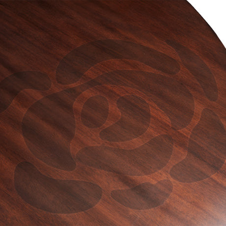 Camellia Field Pecan Warm Pecan Round Dining Table from Michael Amini - Luna Furniture