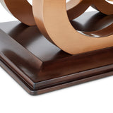 Camellia Field Pecan Warm Pecan Rectangular Pedestal Dining Table from Michael Amini - Luna Furniture