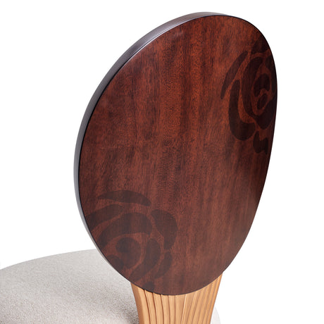 Camellia Field Pecan Warm Pecan Dining Side Chair from Michael Amini - Luna Furniture