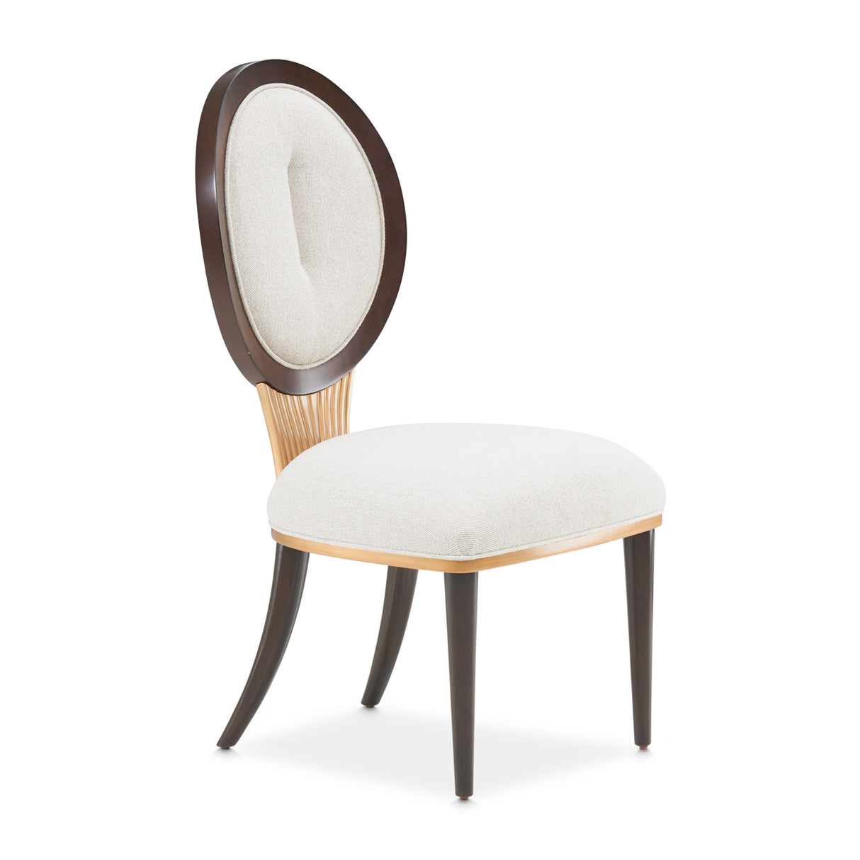 Camellia Field Pecan Warm Pecan Dining Side Chair from Michael Amini - Luna Furniture
