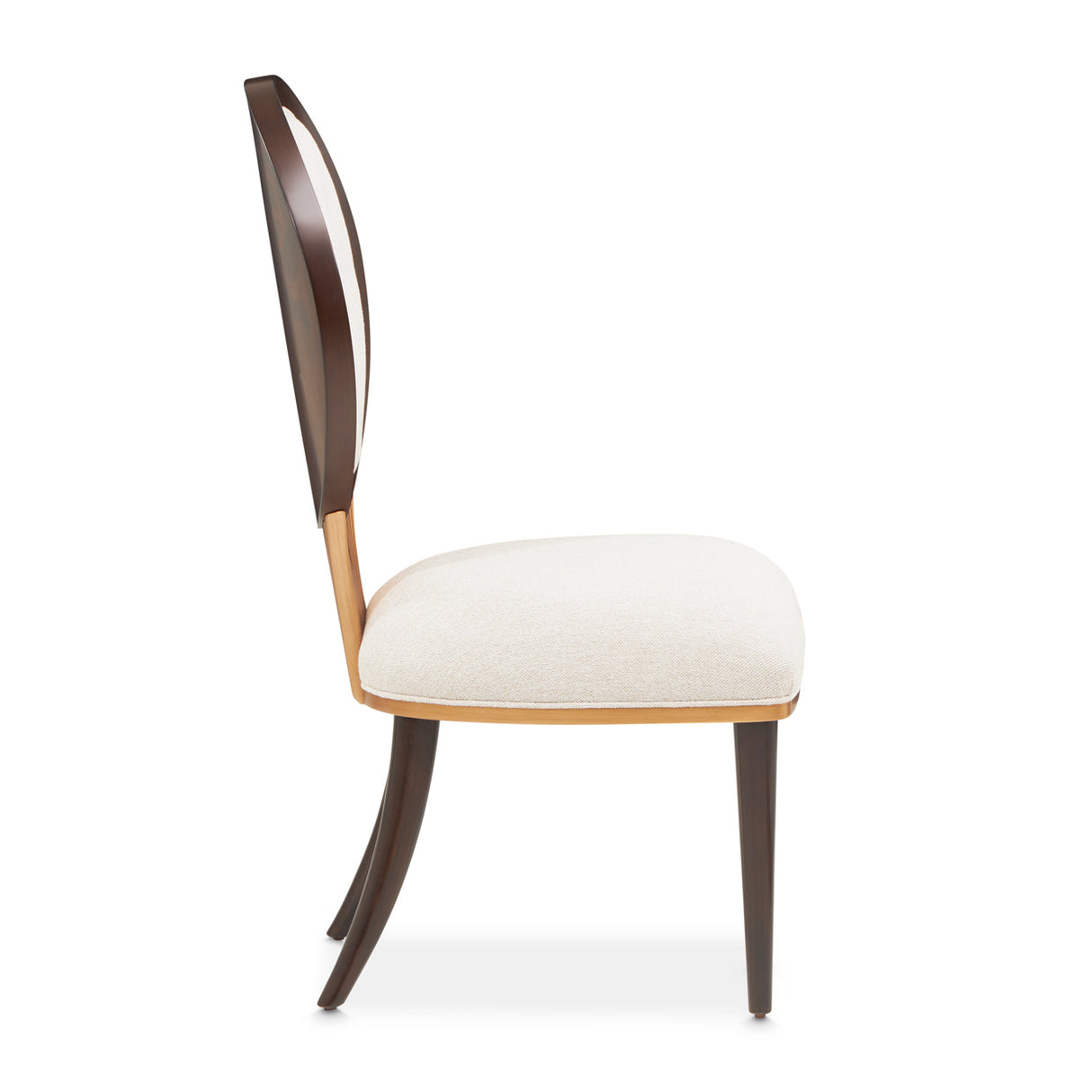 Camellia Field Pecan Warm Pecan Dining Side Chair from Michael Amini - Luna Furniture