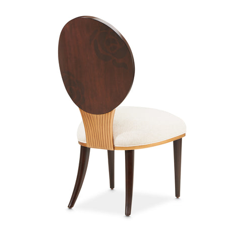 Camellia Field Pecan Warm Pecan Dining Side Chair from Michael Amini - Luna Furniture
