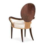 Camellia Field Pecan Warm Pecan Camellia Field Arm Chair Warm Pecan from Michael Amini - Luna Furniture