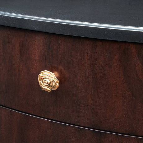 Camellia Field Pecan Warm Pecan Camellia Field Nightstand Warm Pecan from Michael Amini - Luna Furniture