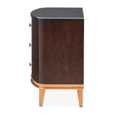 Camellia Field Pecan Warm Pecan Camellia Field Nightstand Warm Pecan from Michael Amini - Luna Furniture
