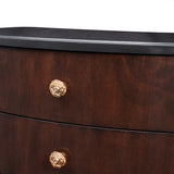 Camellia Field Pecan Warm Pecan Camellia Field Nightstand Warm Pecan from Michael Amini - Luna Furniture