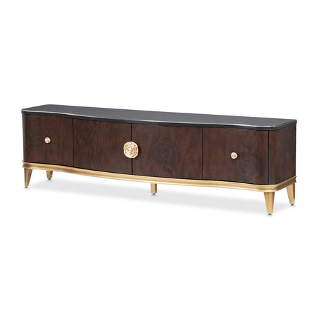 Camellia Field Pecan Warm Pecan Camellia Field Media Cabinet Warm Pecan from Michael Amini - Luna Furniture