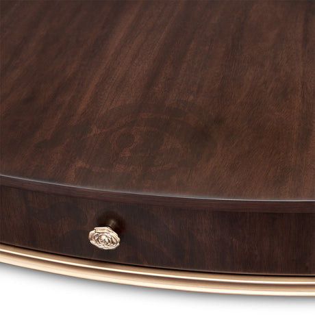 Camellia Field Pecan Warm Pecan Camellia Field Oval Cocktail Table Warm Pecan from Michael Amini - Luna Furniture